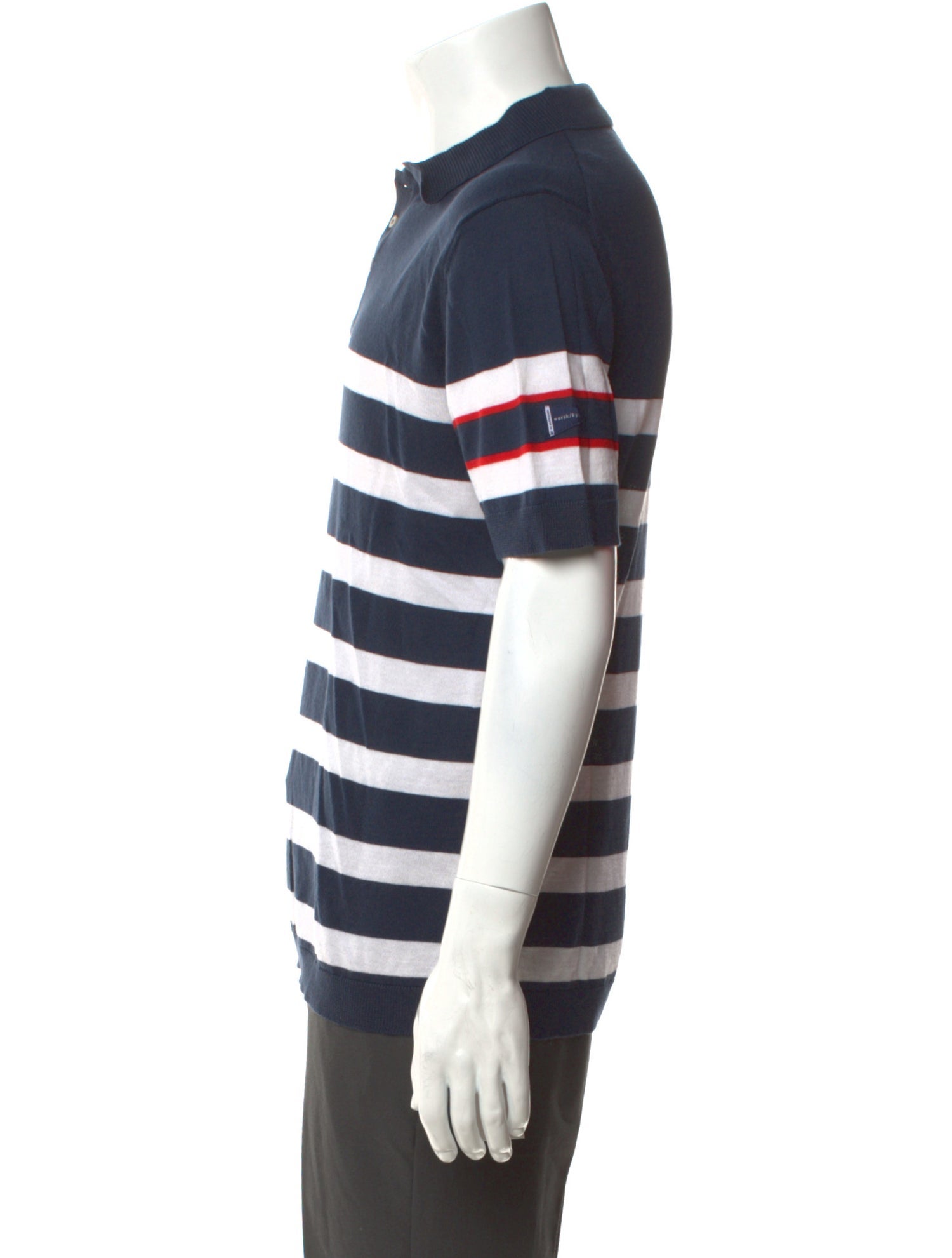 We Norwegians Striped Collar Polo Shirt