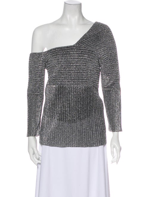 Won Hundred Printed Off-The-Shoulder Top Grey