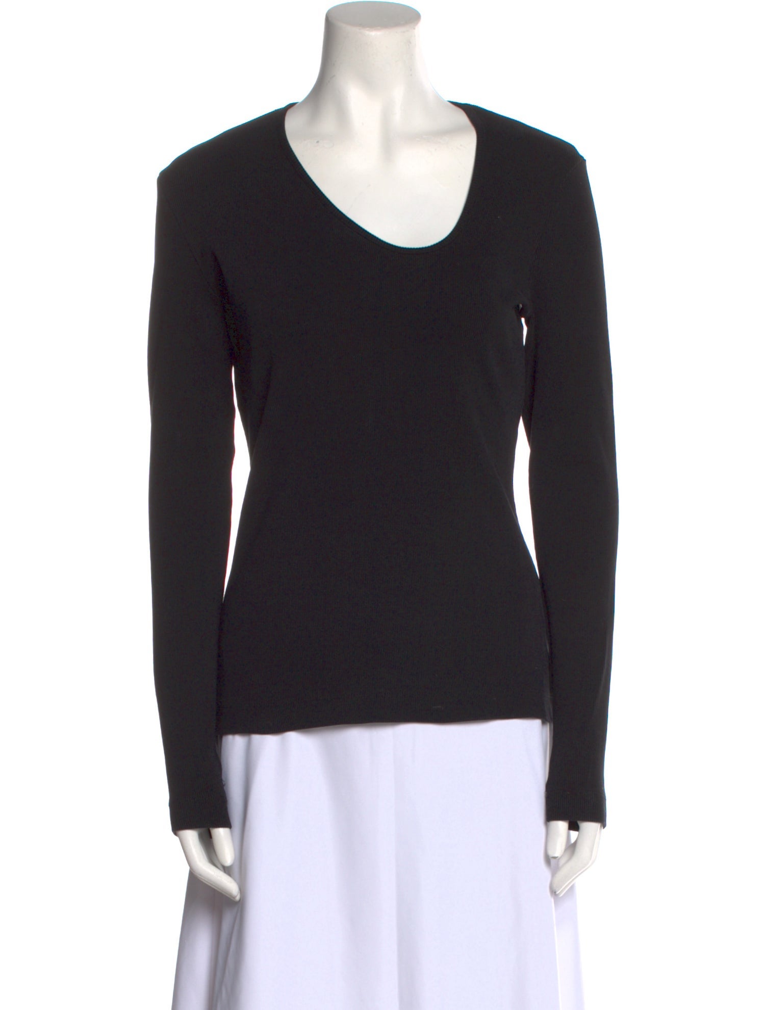 Won Hundred Scoop Neck Long Sleeve Top