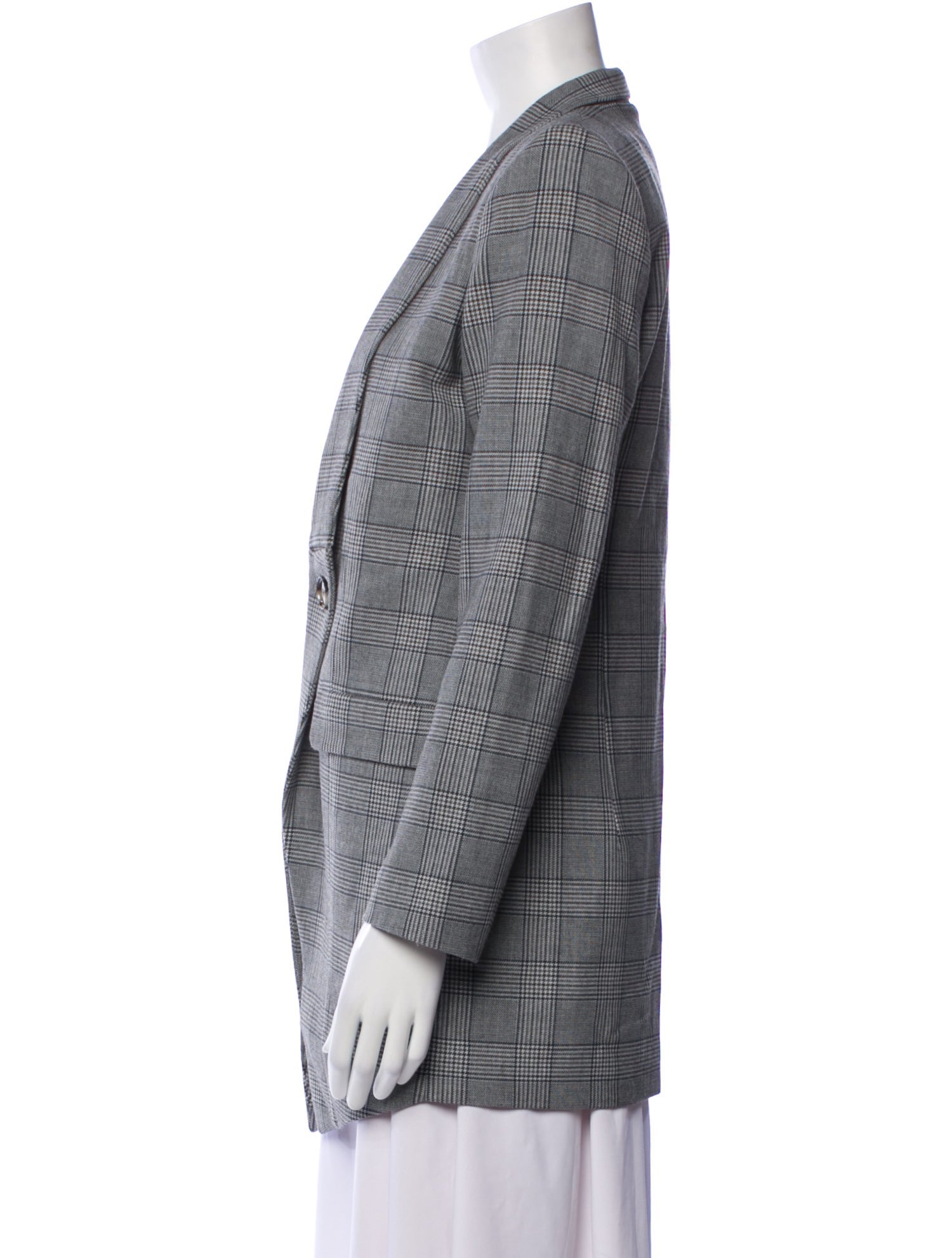 Won Hundred Plaid Print Blazer