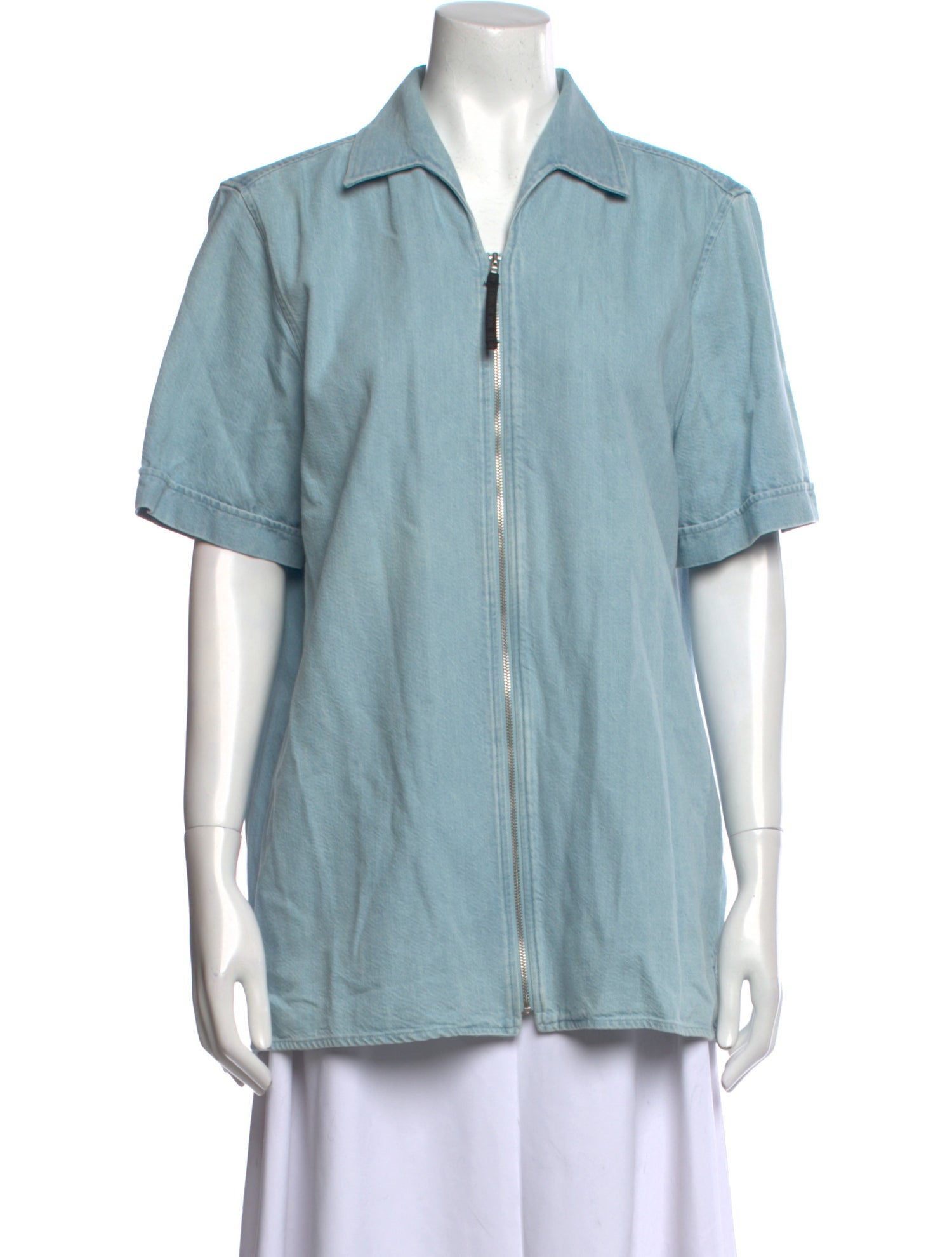 Won Hundred Short Sleeve Button-Up Top