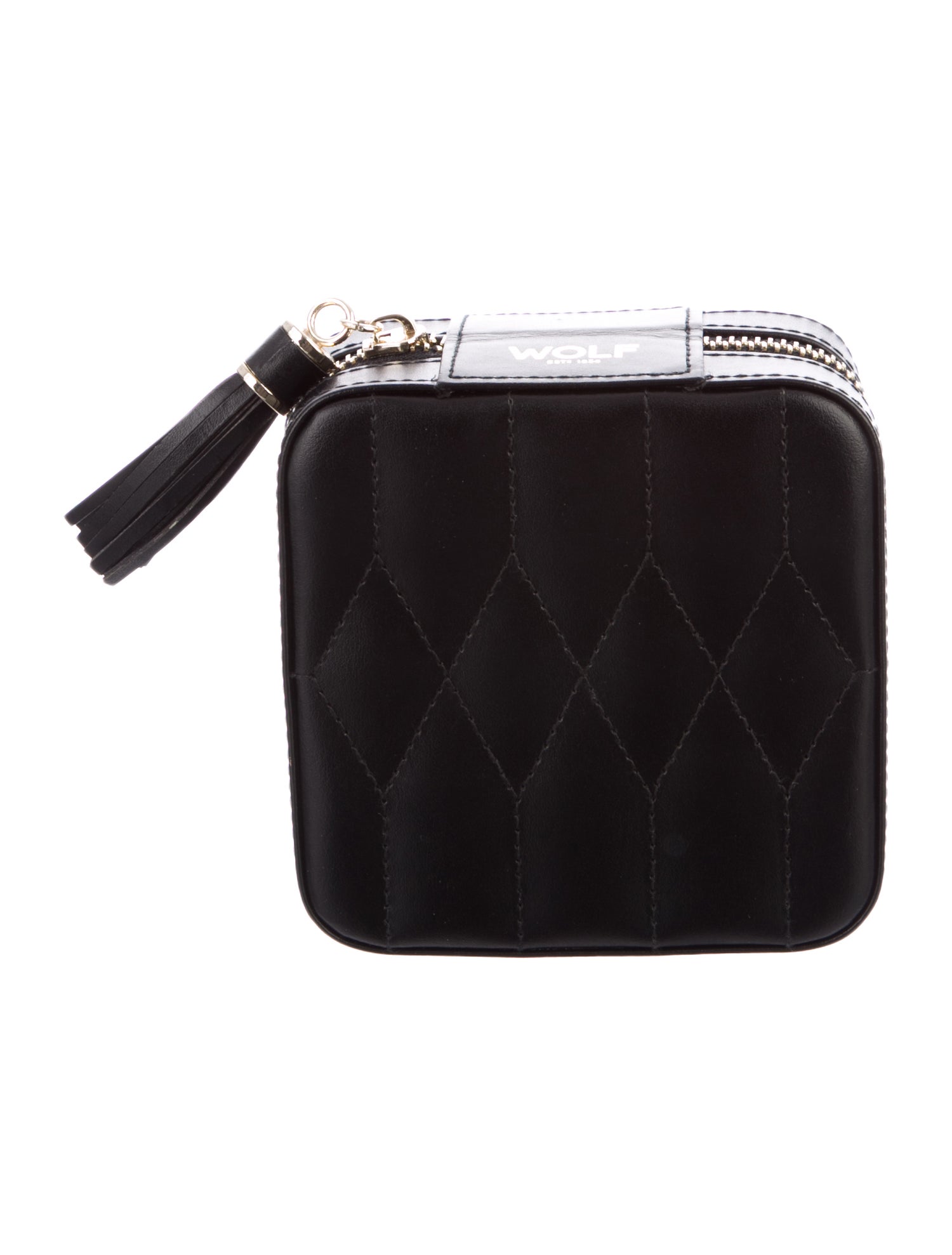 Wolf Leather Travel Jewelry Case