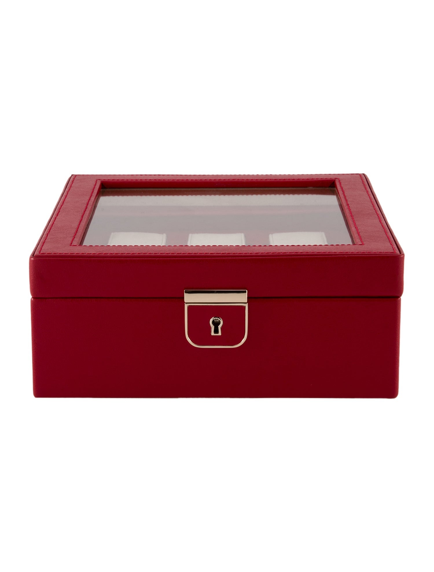 Wolf leather Travel Jewelry Case