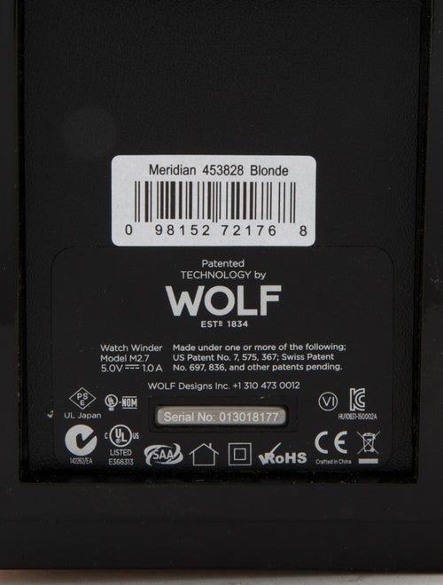 Wolf Meridian Single Watch Winder