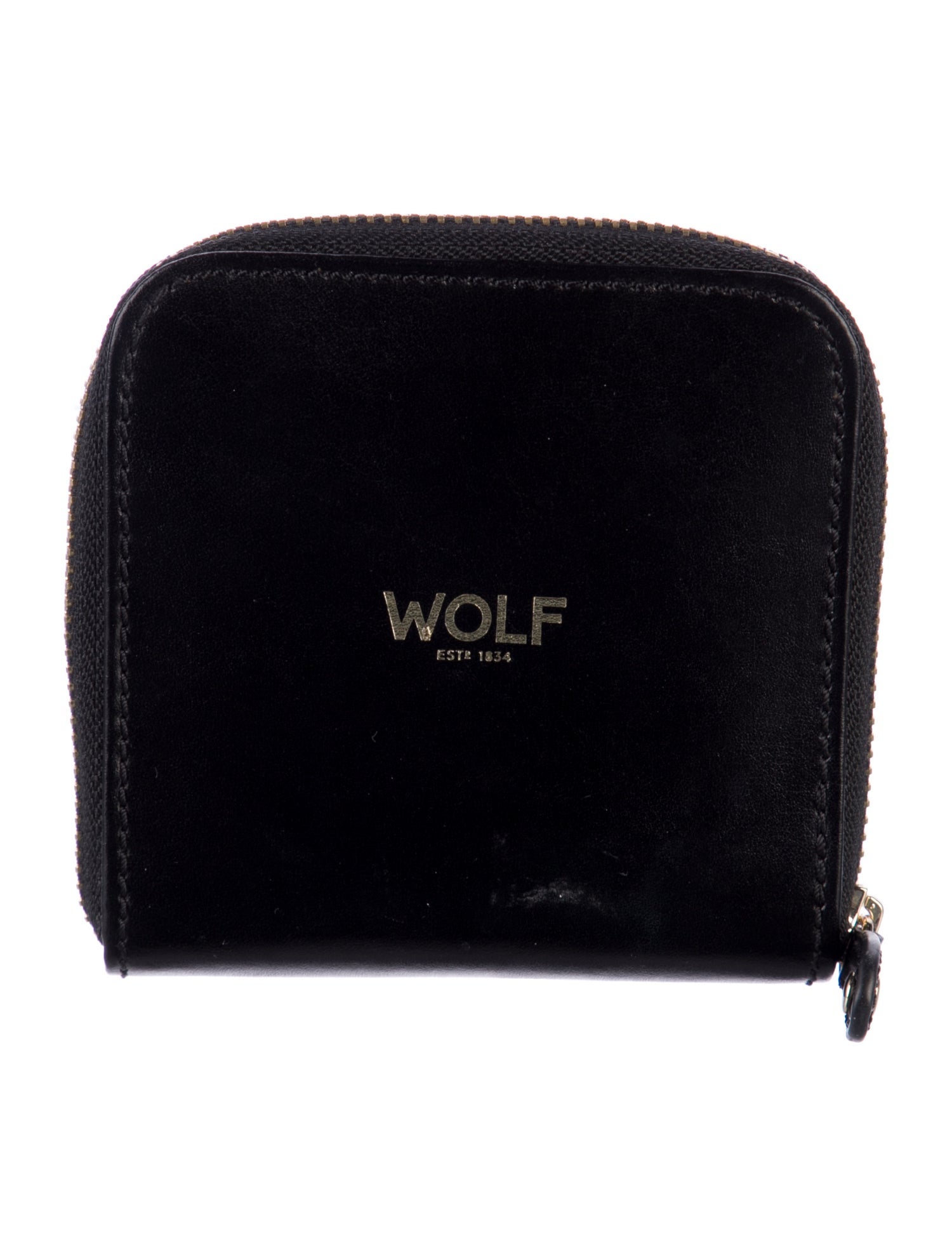 Wolf Leather Printed Coin Pouch