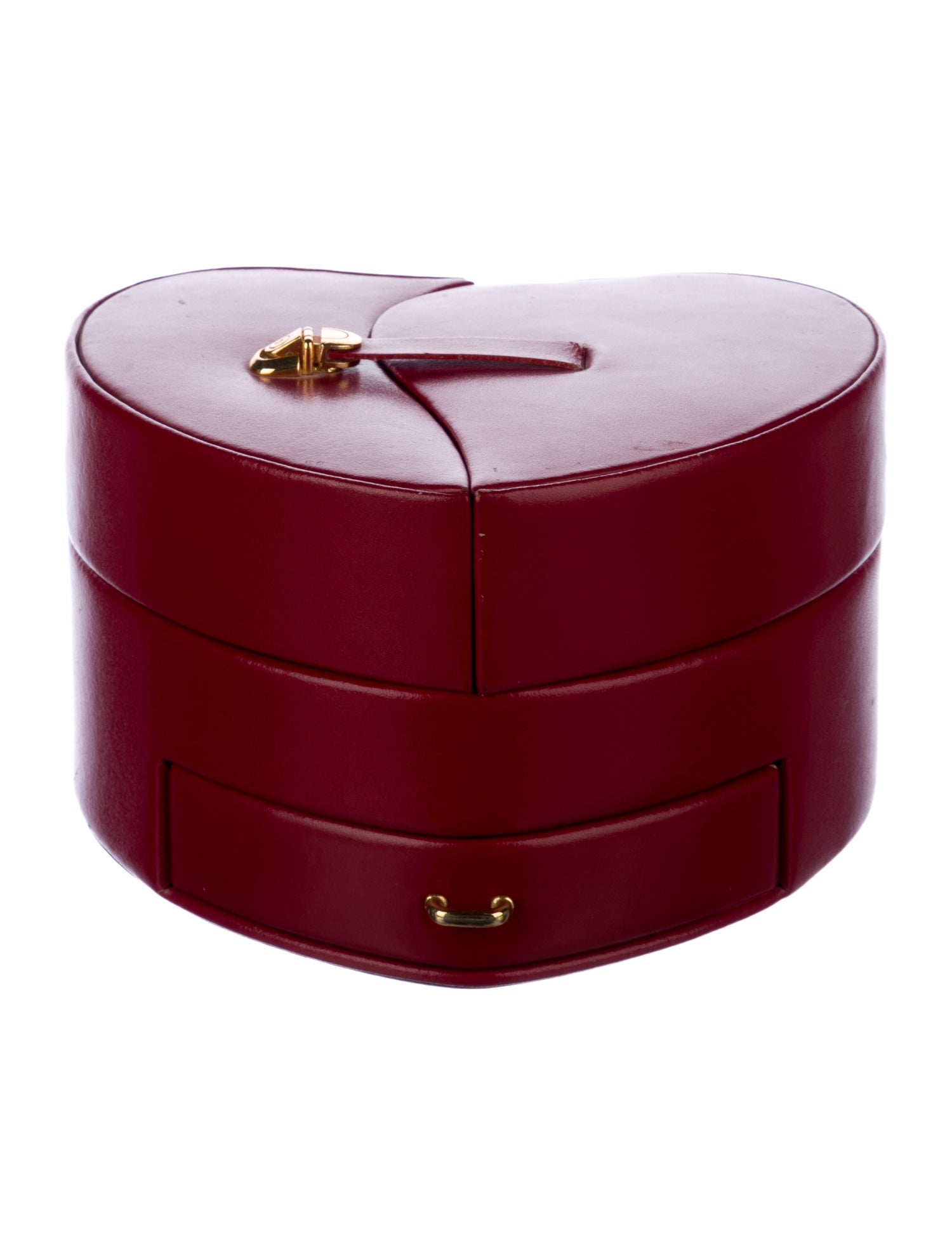 Wolf Red Leather Jewelry Case