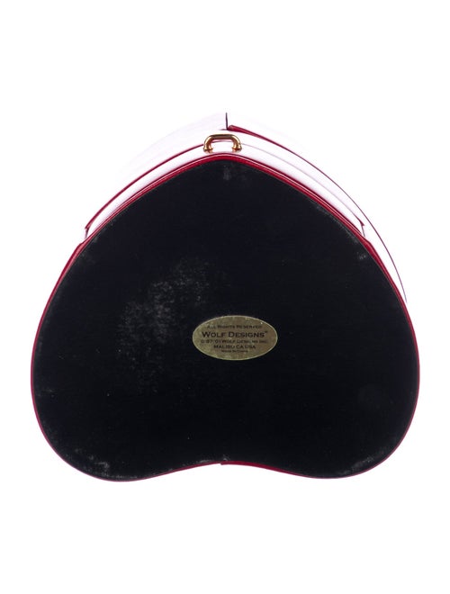 Wolf Red Leather Jewelry Case