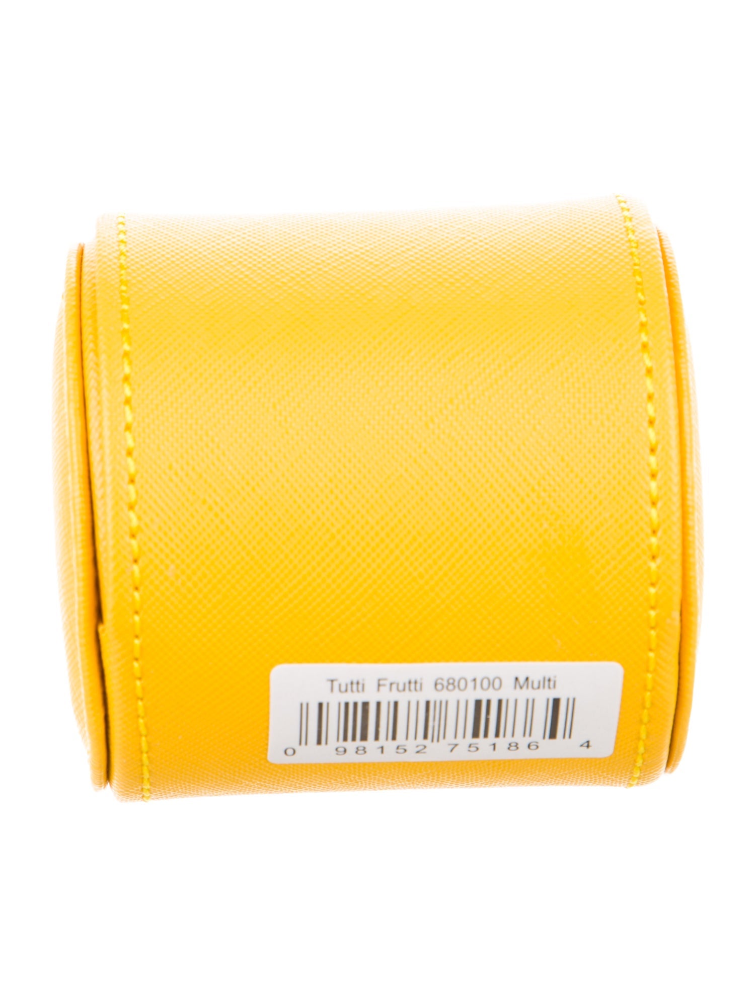 Wolf Saffiano Leather Travel Case w/Tags