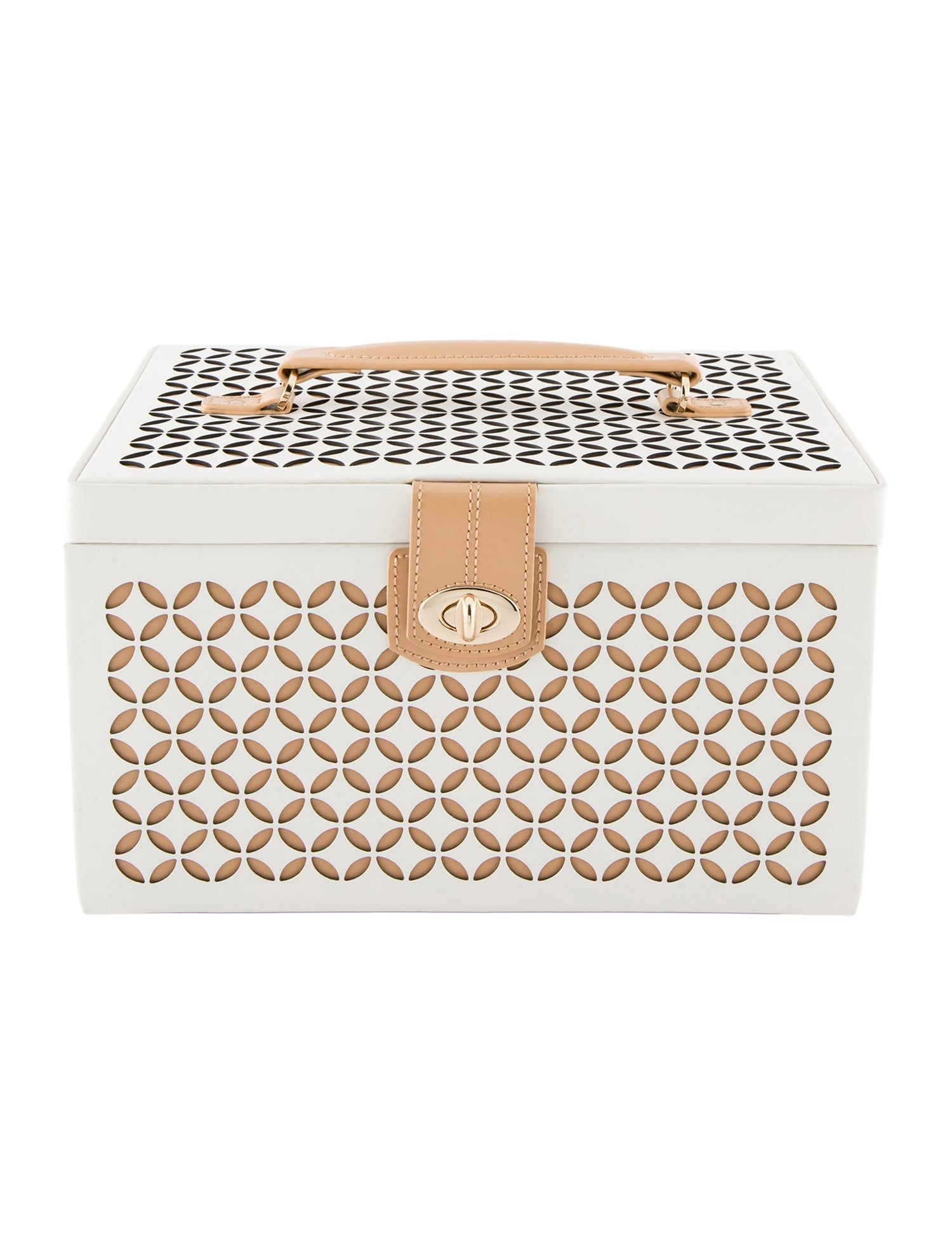 Wolf Medium Laser Cut Leather Jewelry Box