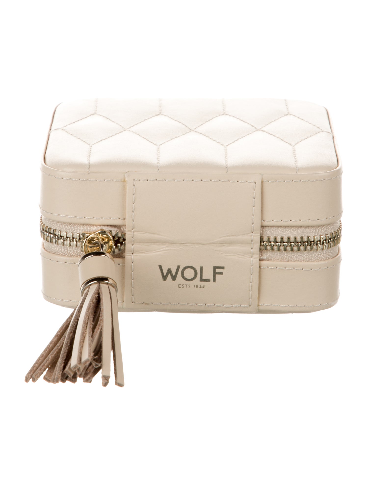 Wolf Leather Jewelry Case