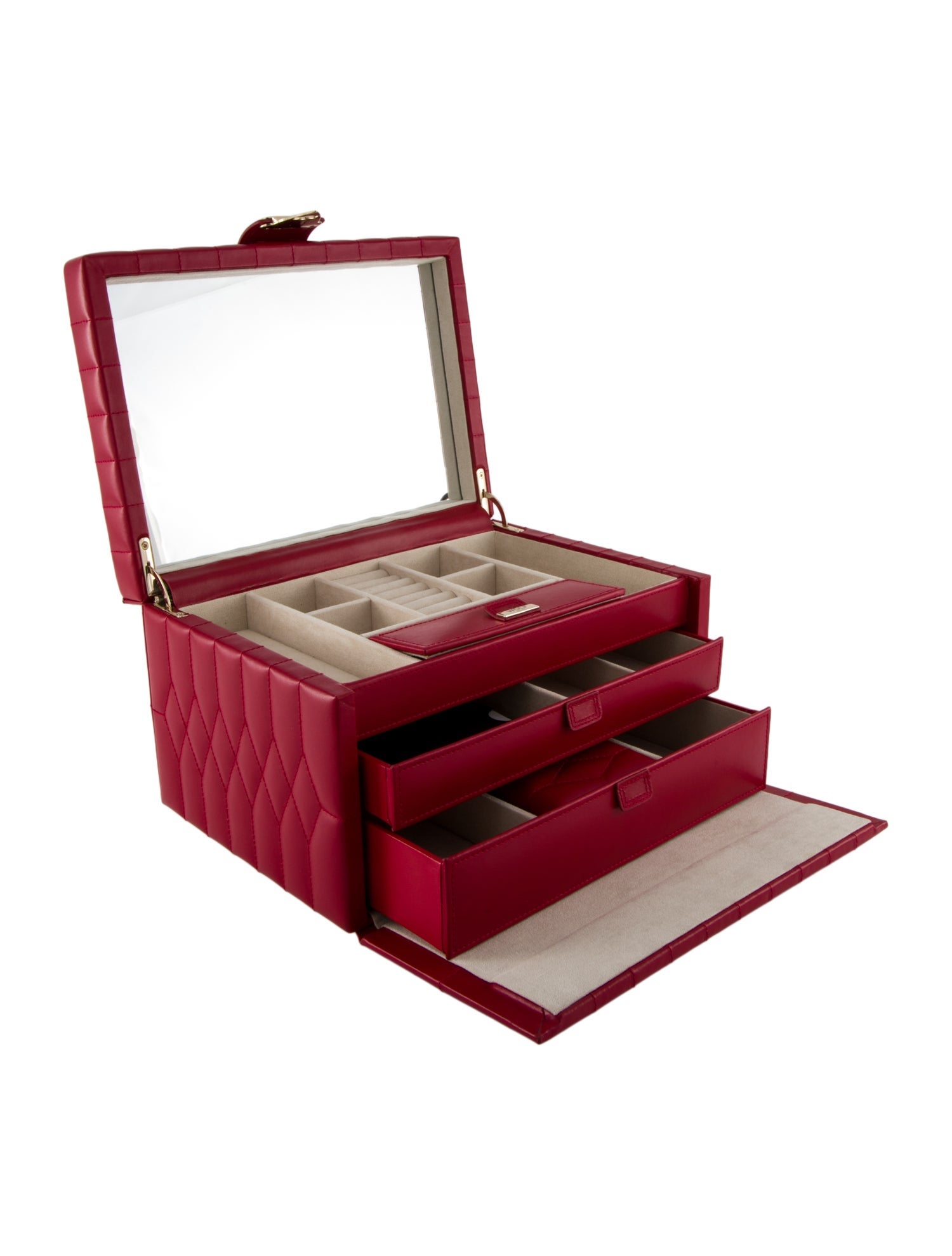 Wolf Quilted Jewelry Case