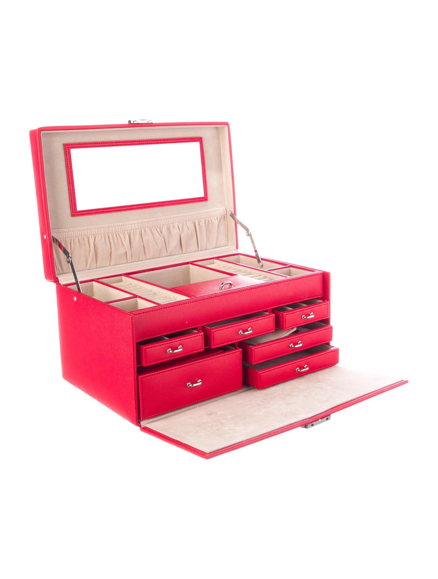 Wolf Leather Jewelry Case