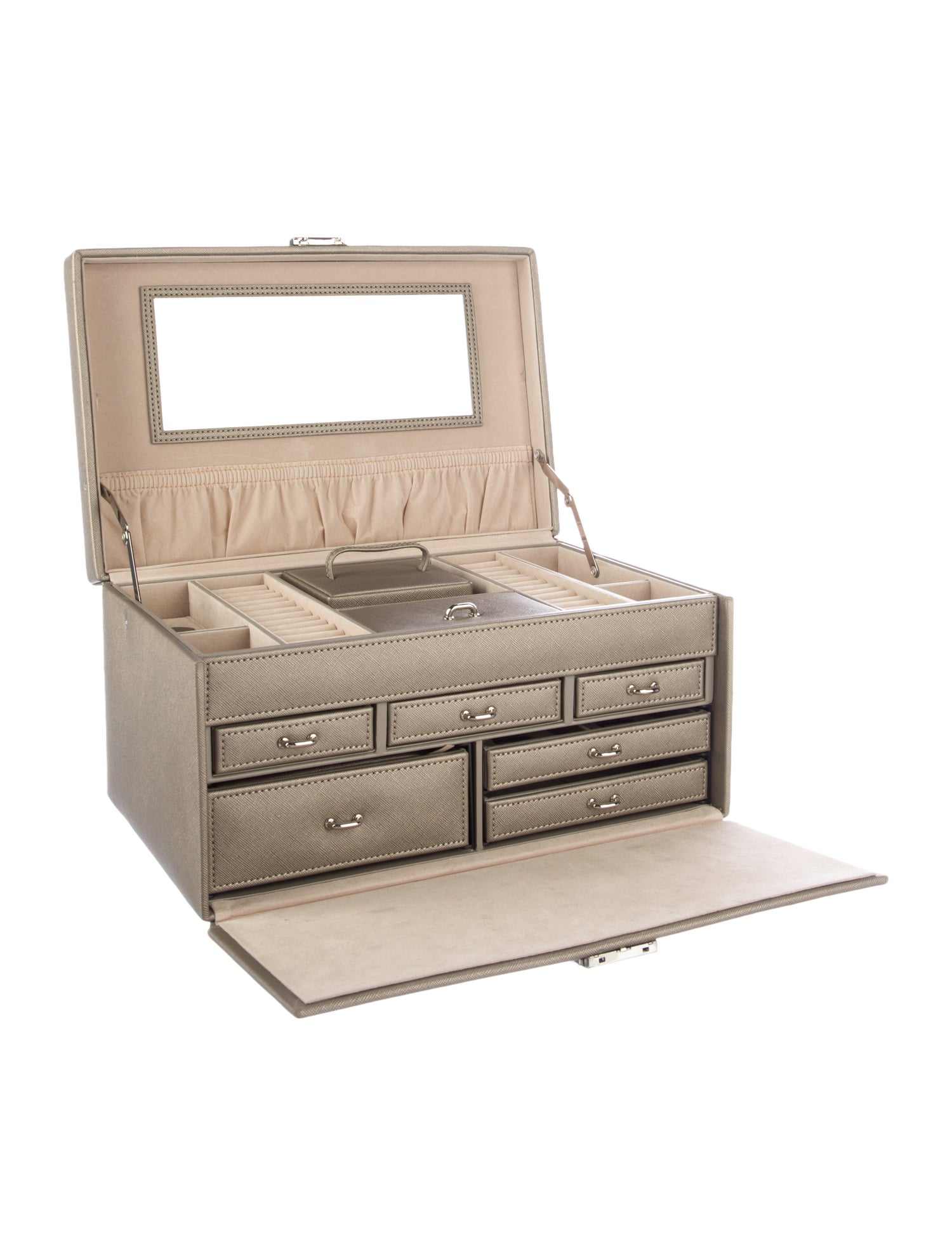 Wolf Leather Jewelry Case