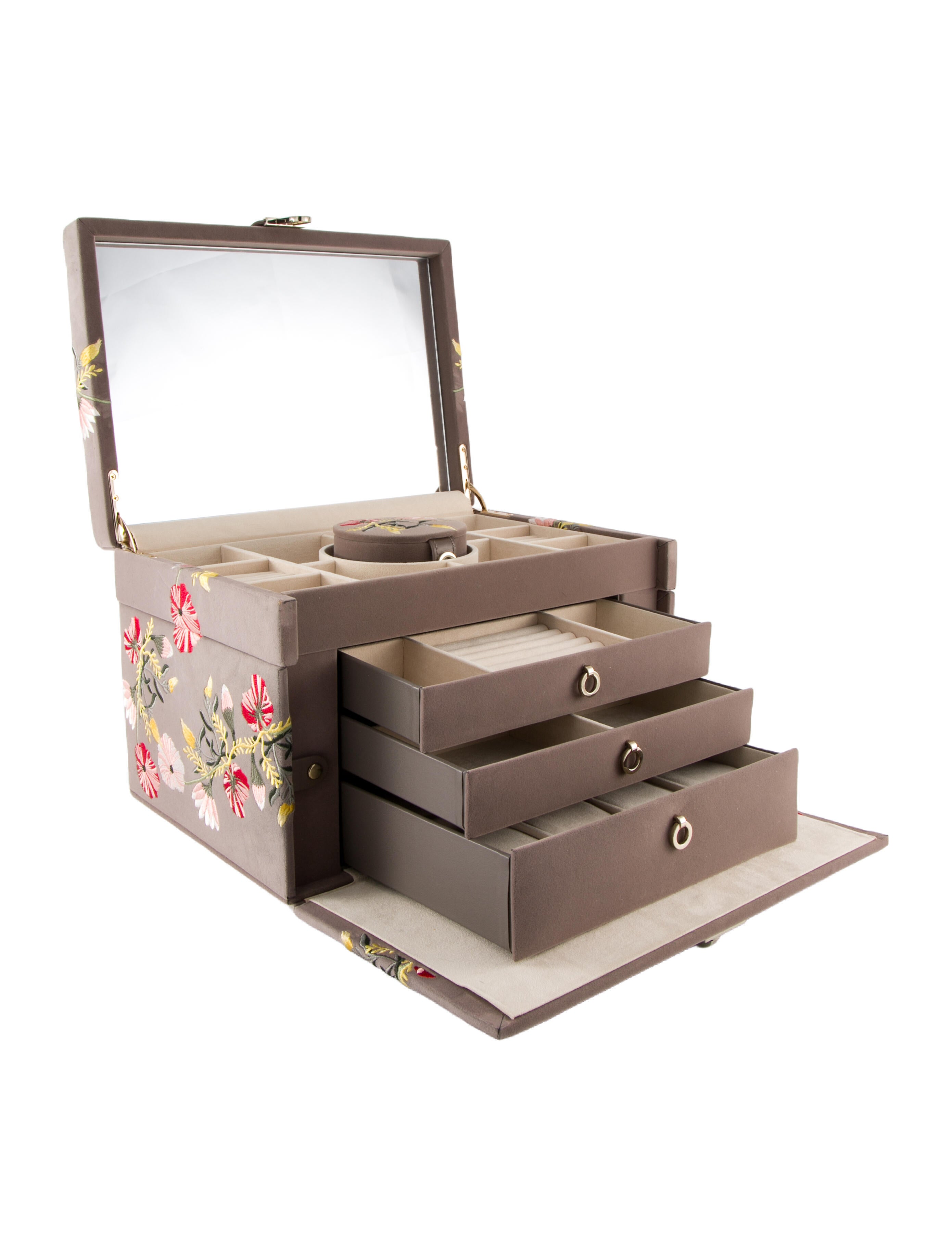 Wolf Zoe Large Jewelry Box