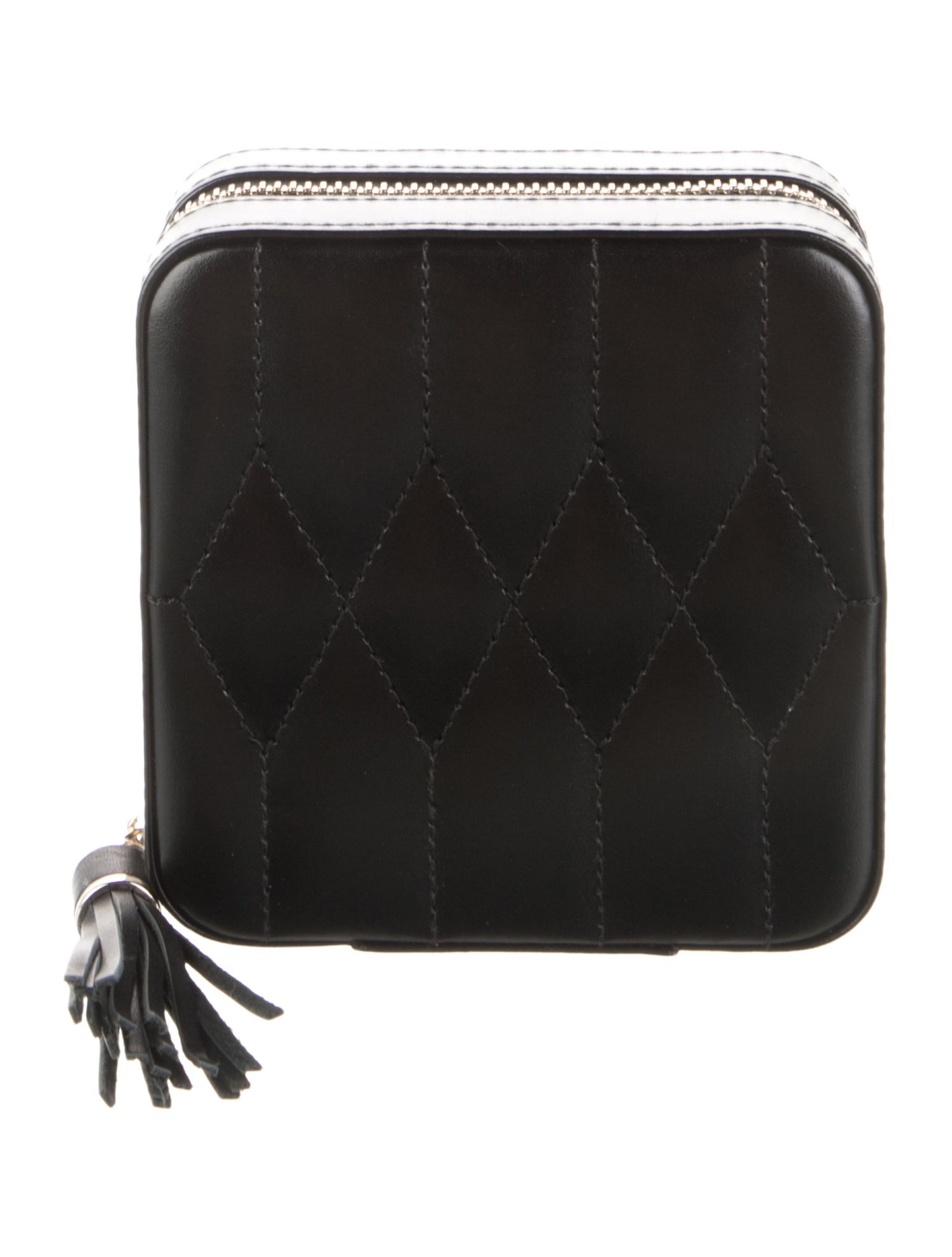 Wolf leather traveling jewelry box