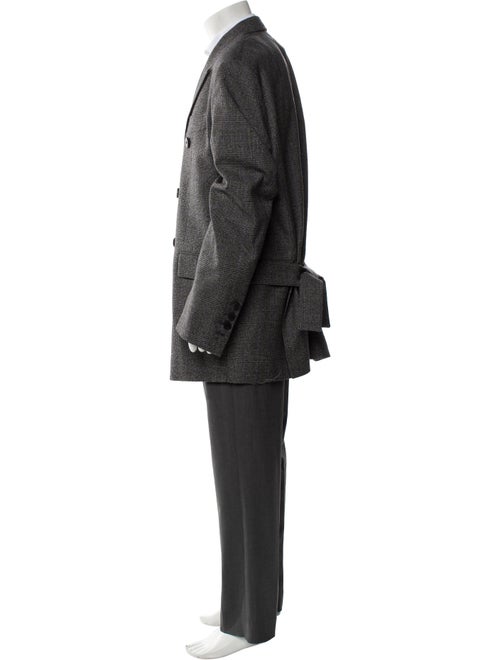 Wooyoungmi Wool Plaid Print Blazer