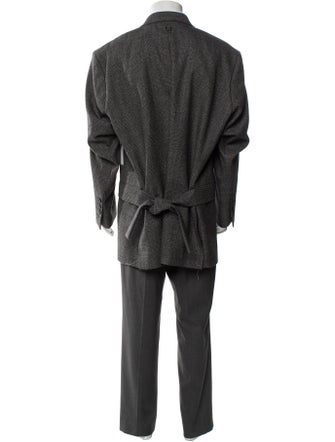 Wooyoungmi Wool Plaid Print Blazer