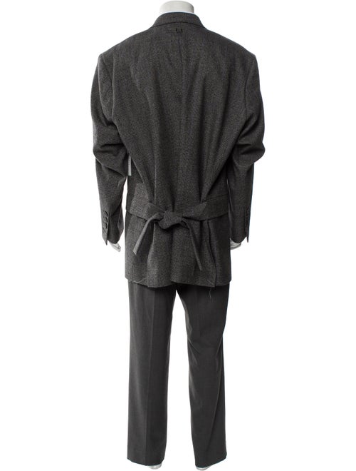 Wooyoungmi Wool Plaid Print Blazer