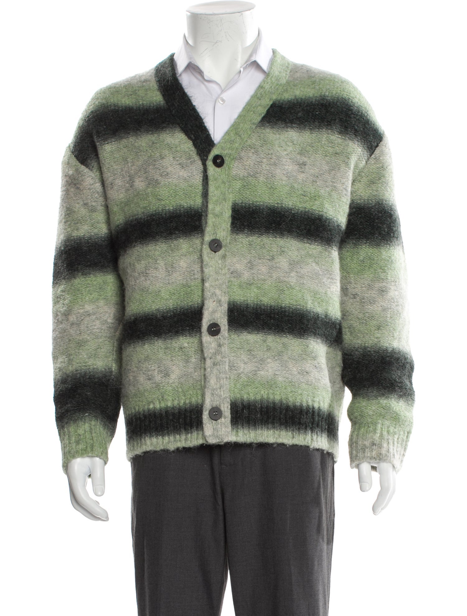 Wooyoungmi Striped V-Neck Cardigan