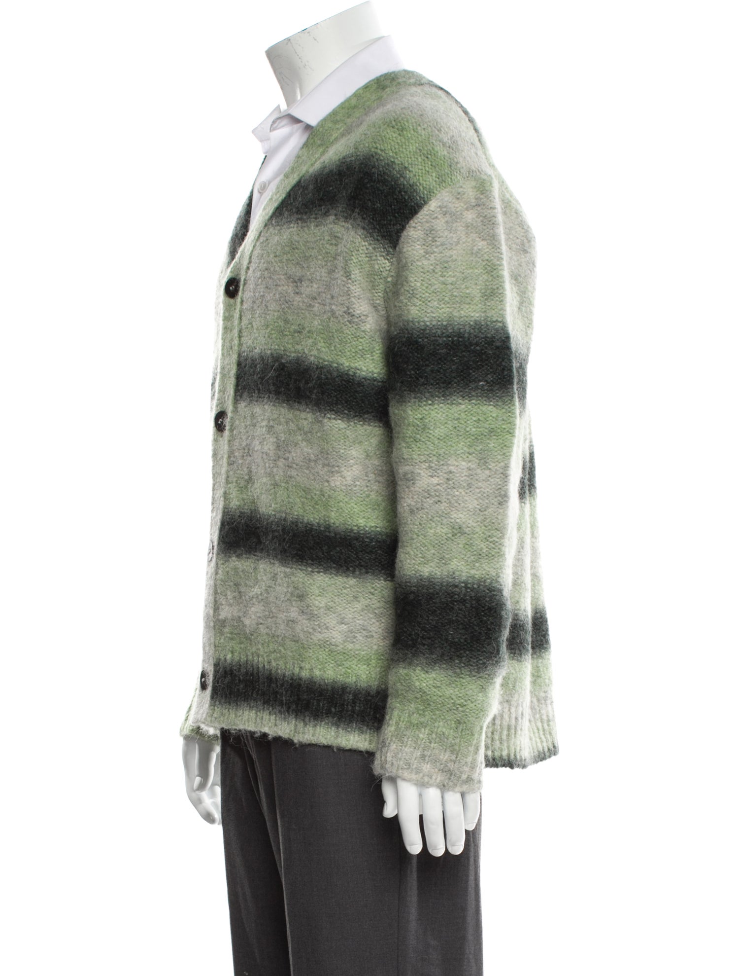 Wooyoungmi Striped V-Neck Cardigan