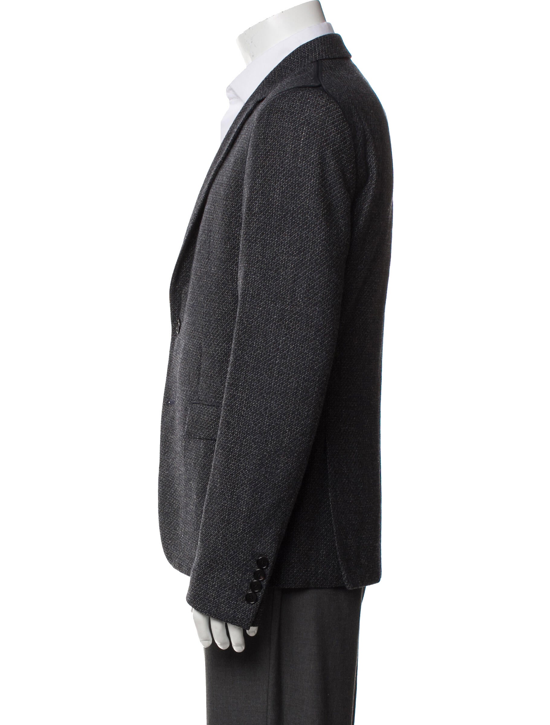 Wooyoungmi Tweed Pattern Peacoat