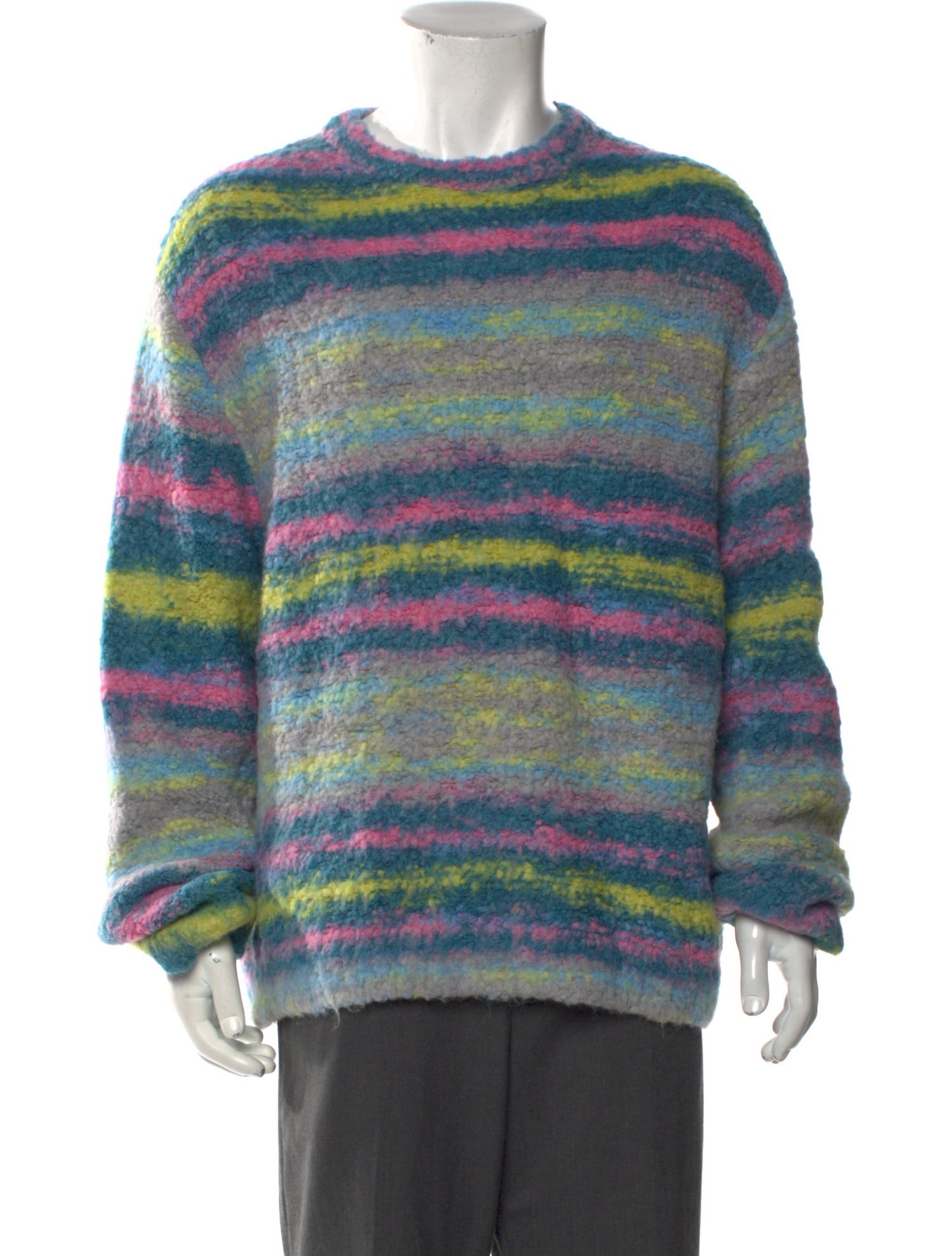 Wooyoungmi Striped Crew Neck Pullover