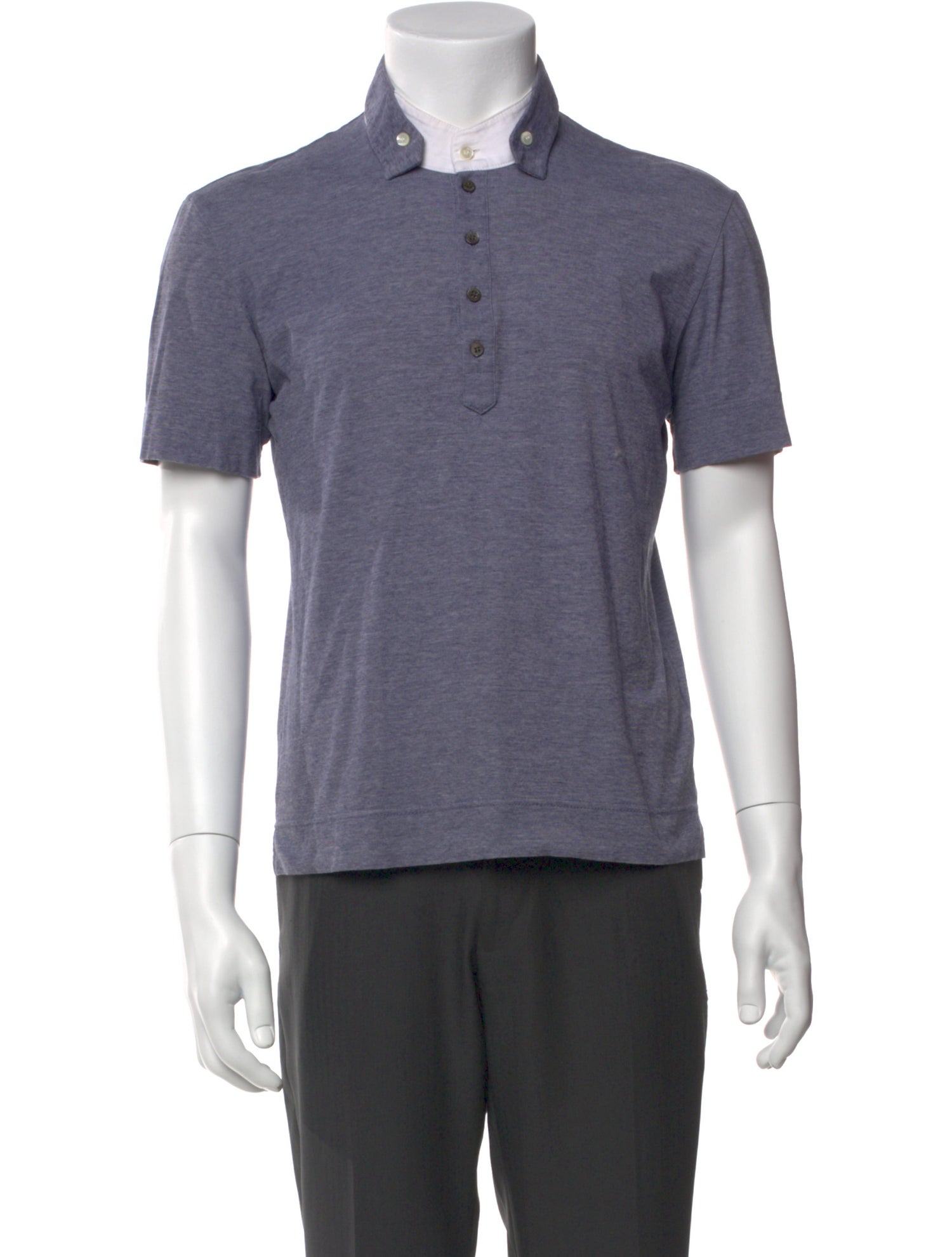 Wooyoungmi Crew Neck Short Sleeve Polo Shirt