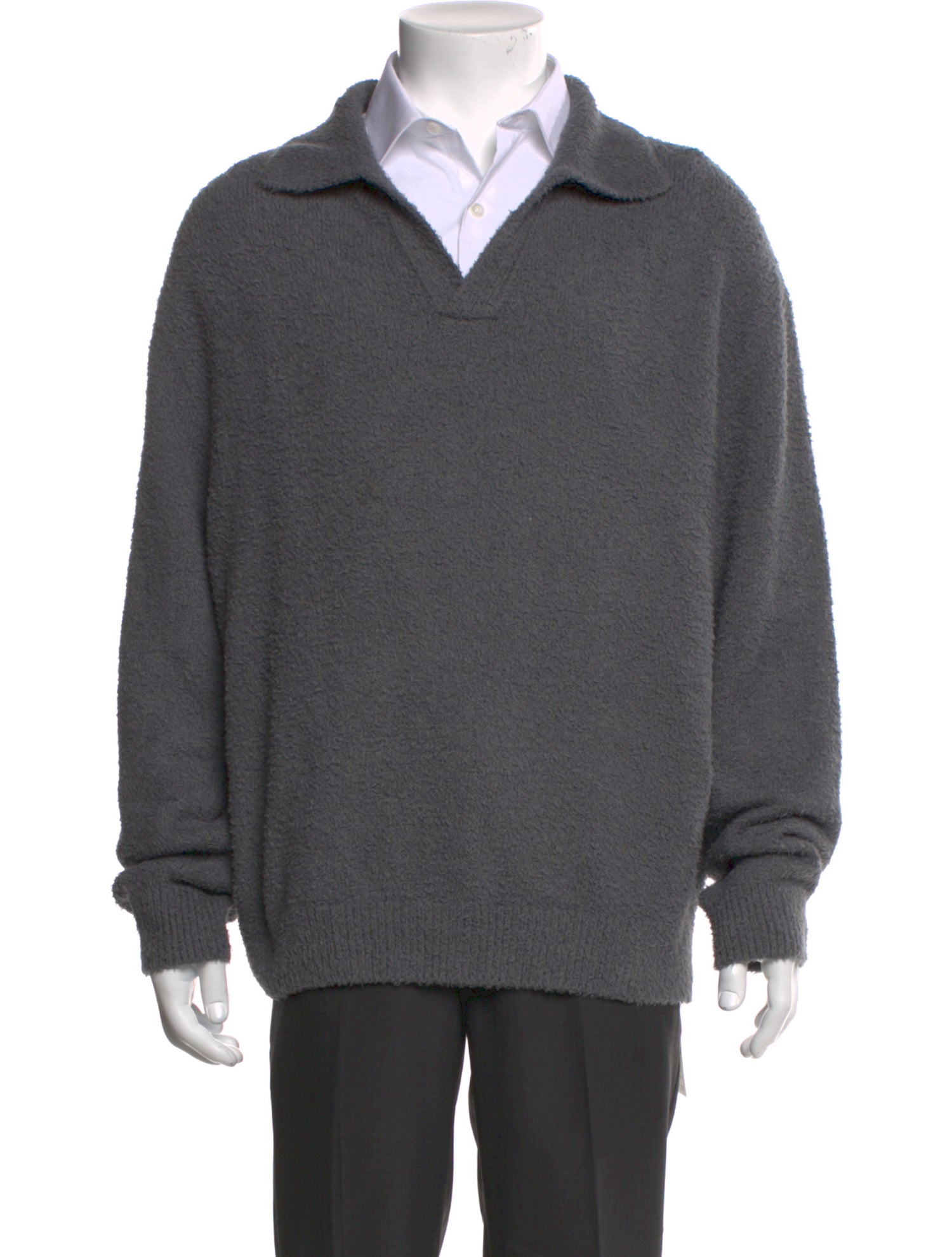 Wooyoungmi Collar Long Sleeve Polo Sweater