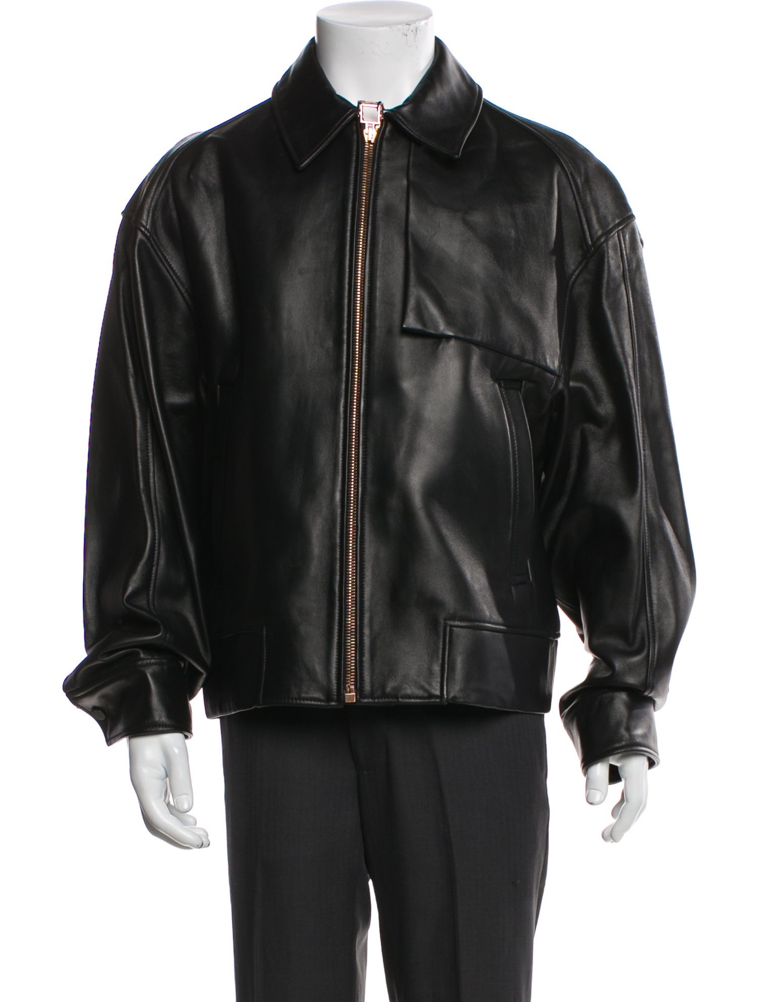 Wooyoungmi Lamb Leather Bomber Jacket w/ Tags