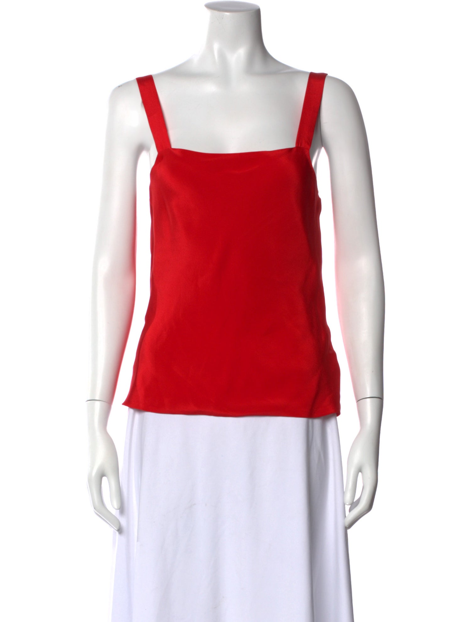 Worme Silk Square Neckline Top