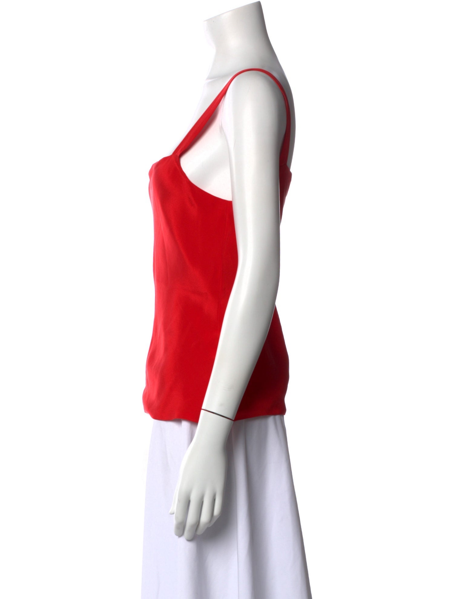 Worme Silk Square Neckline Top