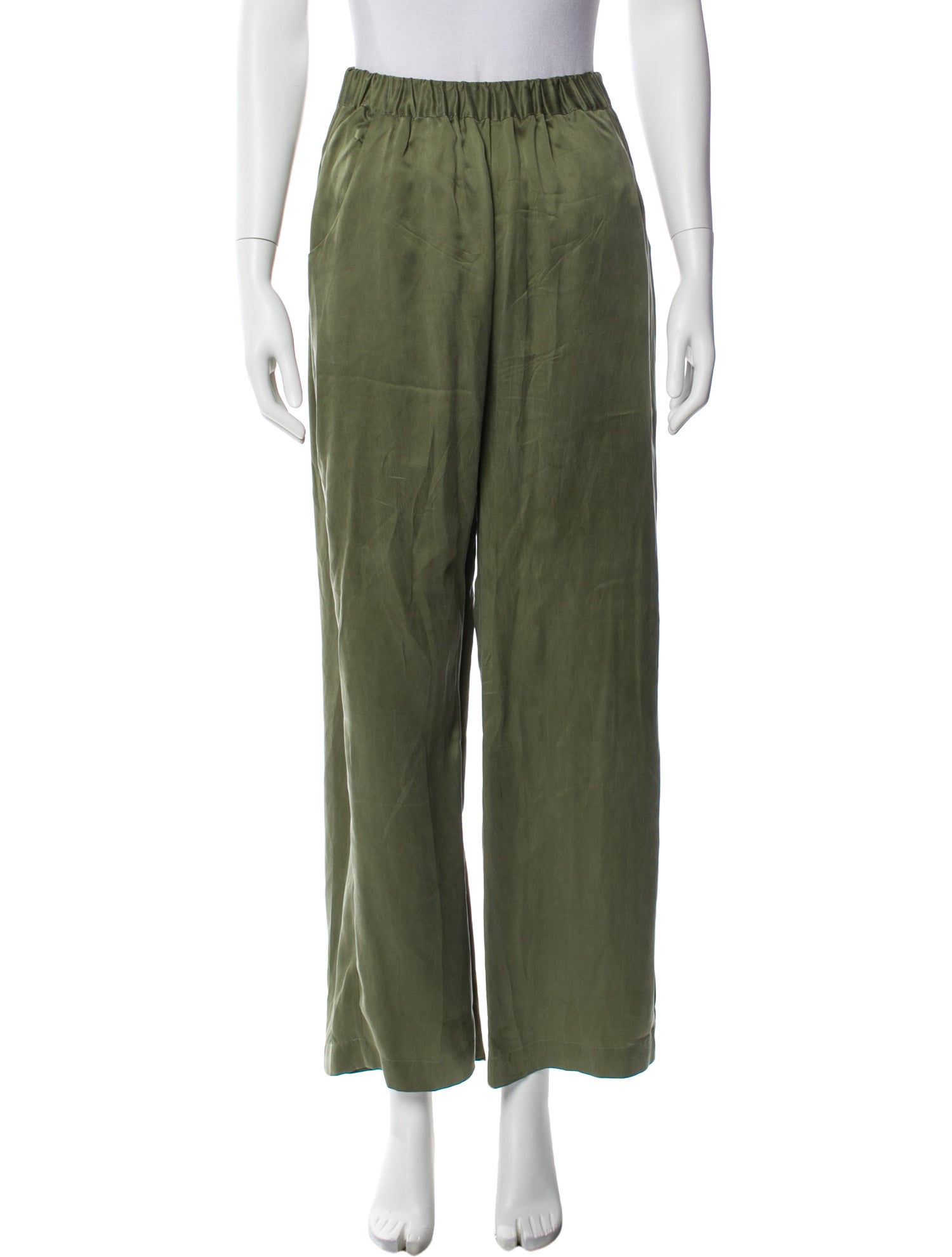 Worme Silk Wide Leg Pants