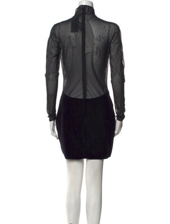 Wolford x Mugler Turtleneck Mini Dress
