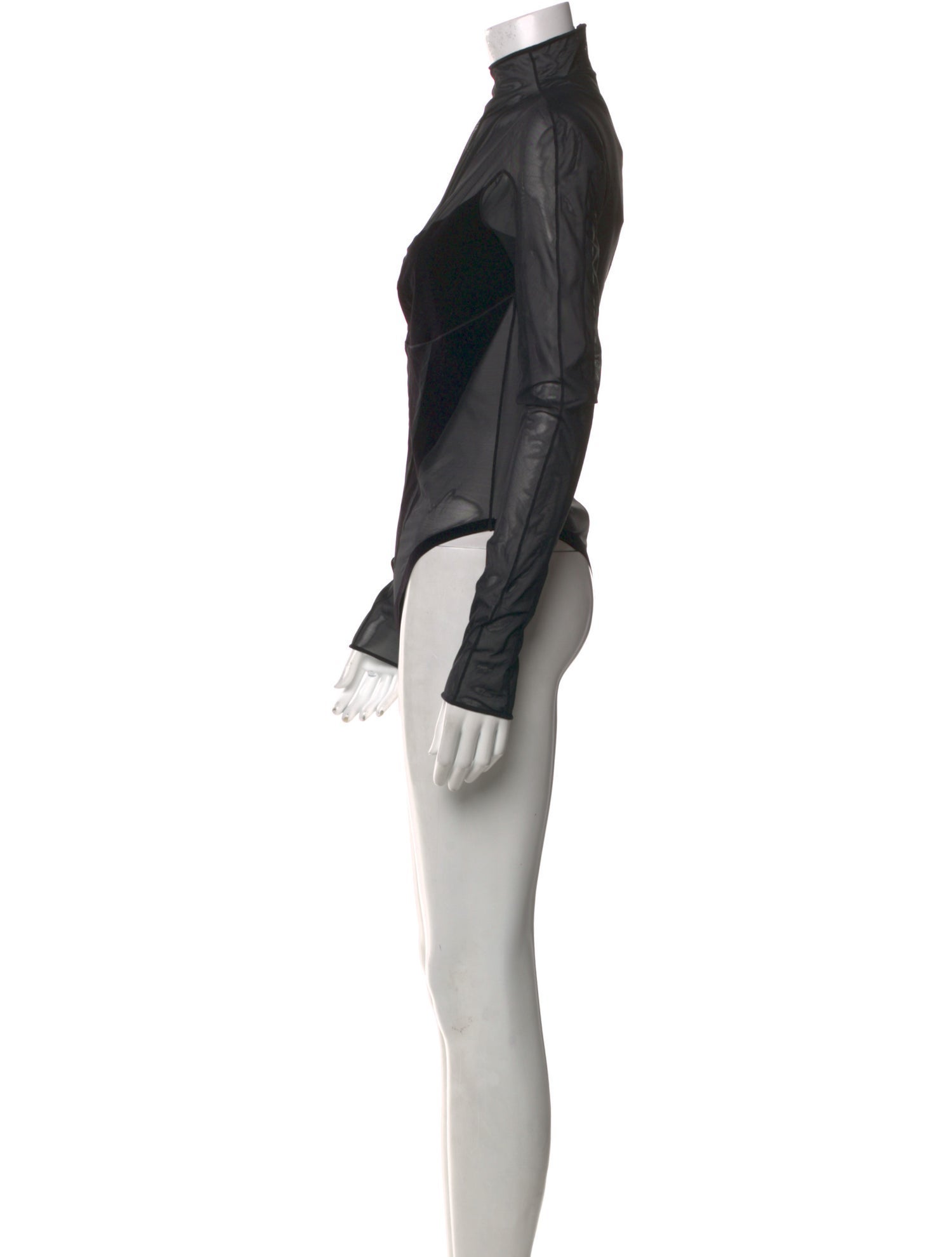 Wolford x Mugler Turtleneck Long Sleeve Bodysuit w/ Tags