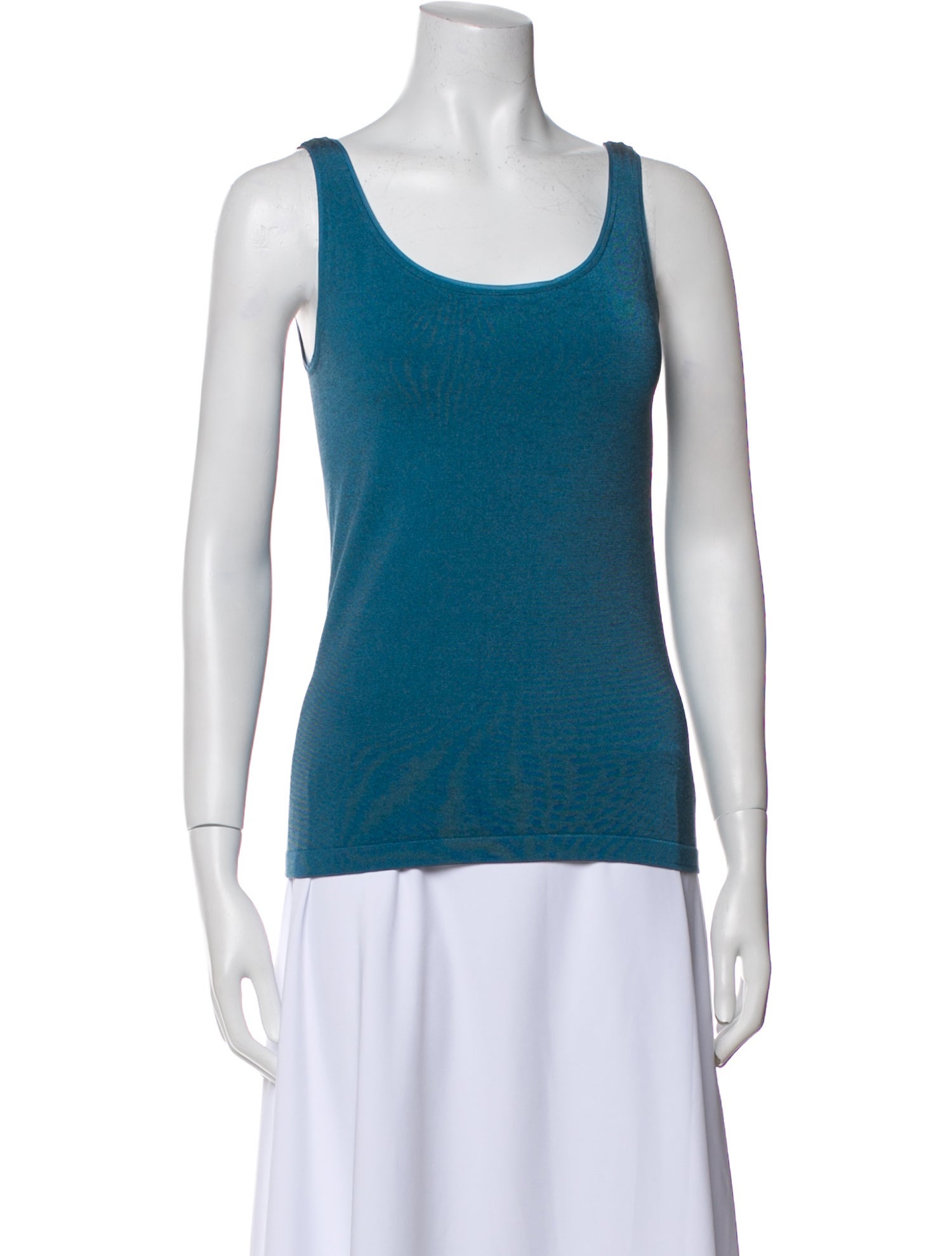 Wolford x Mugler Scoop Neck Sleeveless Top