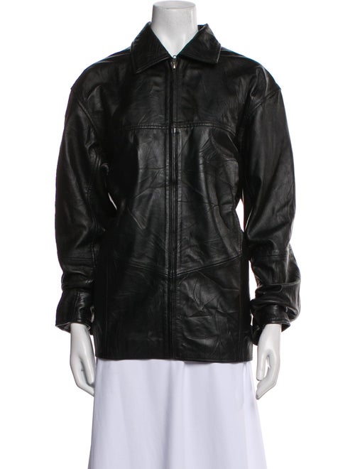 WORN Leather Bomber Jacket