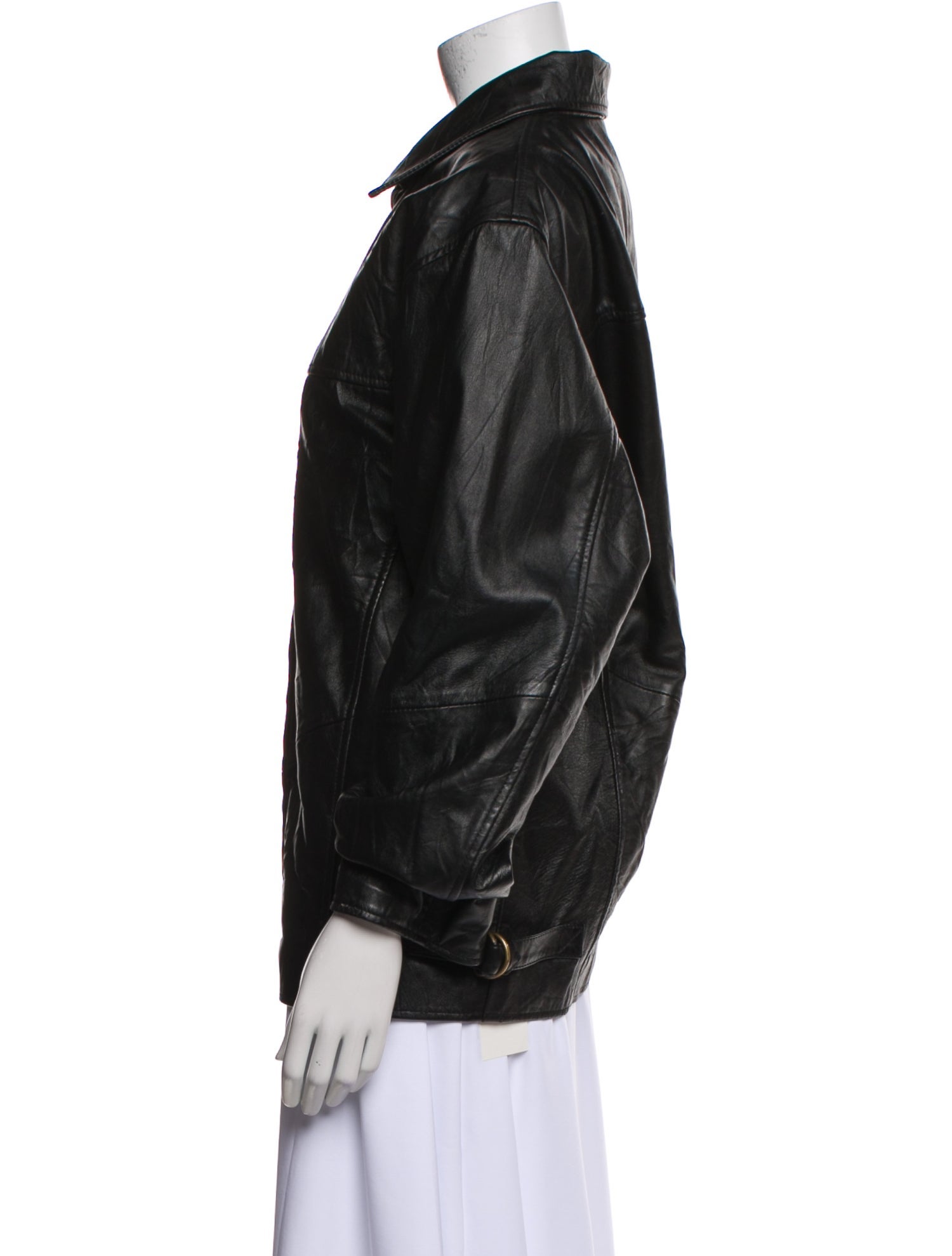 WORN Leather Bomber Jacket