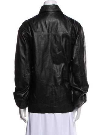 WORN Leather Bomber Jacket