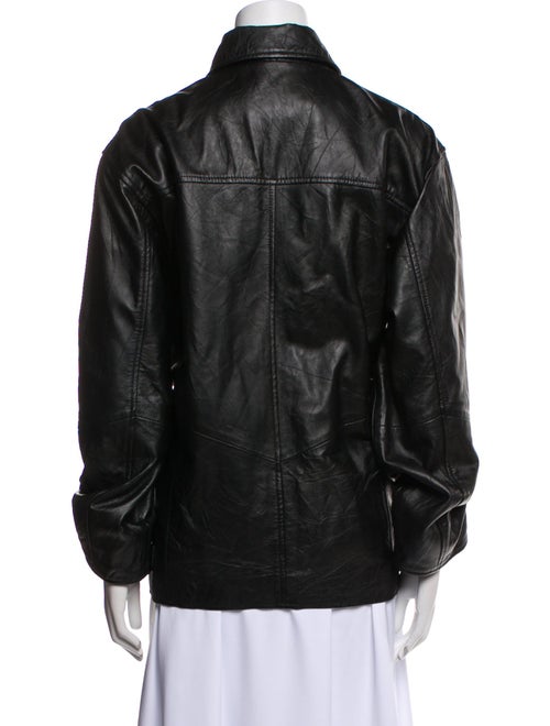 WORN Leather Bomber Jacket