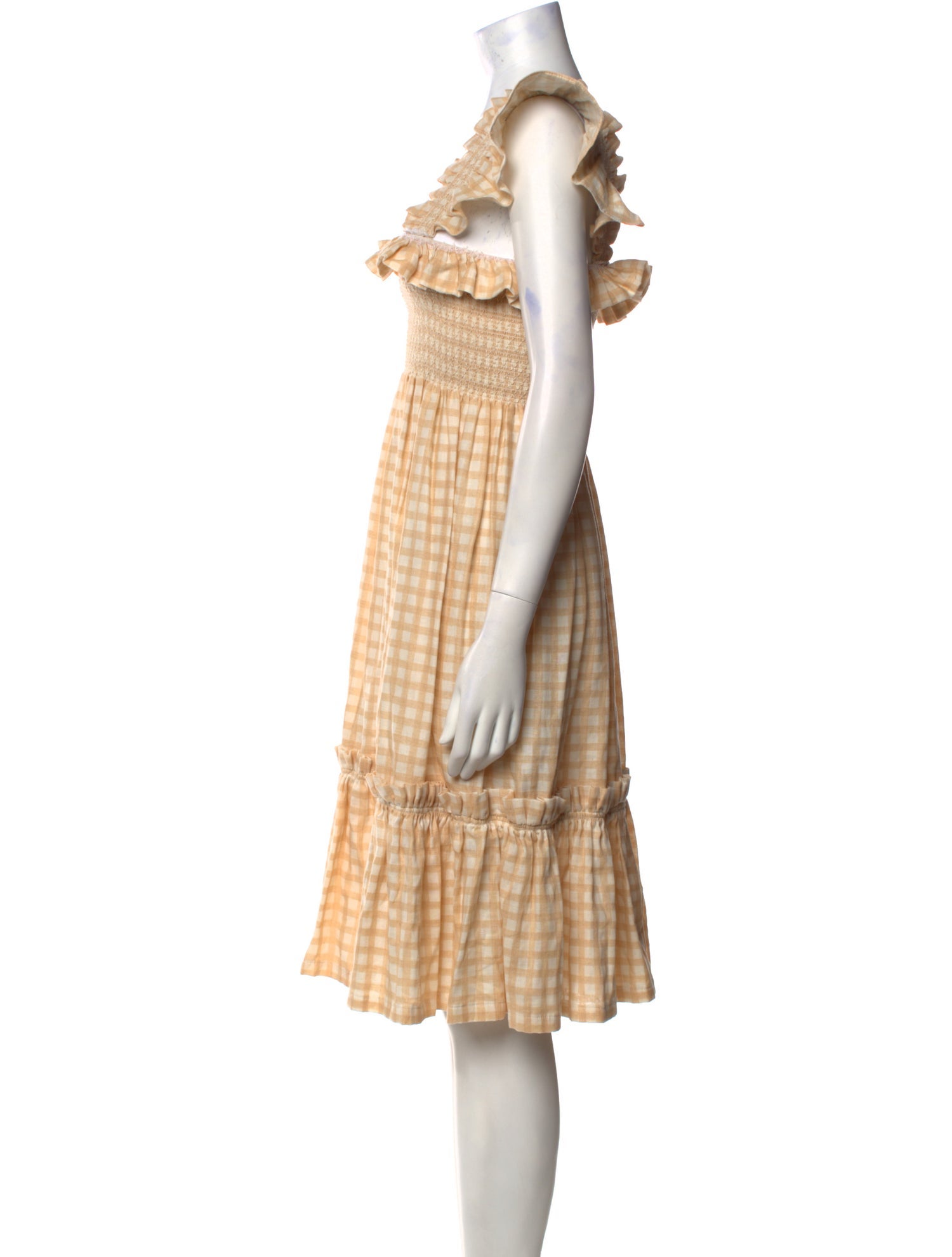 Lindsey Thornburg Plaid Print Knee-Length Dress