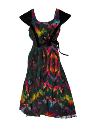 Lindsey Thornburg Printed Long Dress
