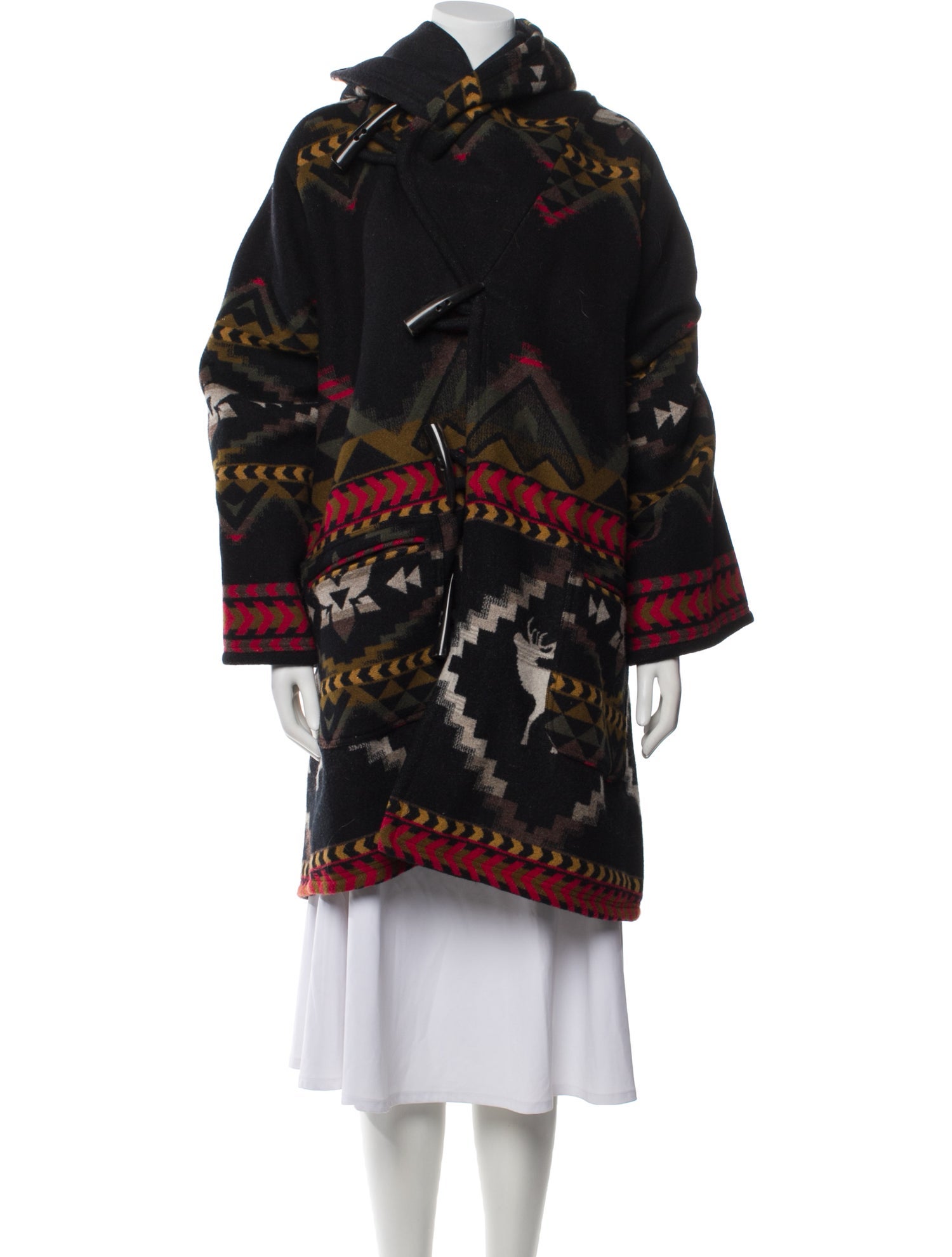 Lindsey Thornburg Wool Printed Coat