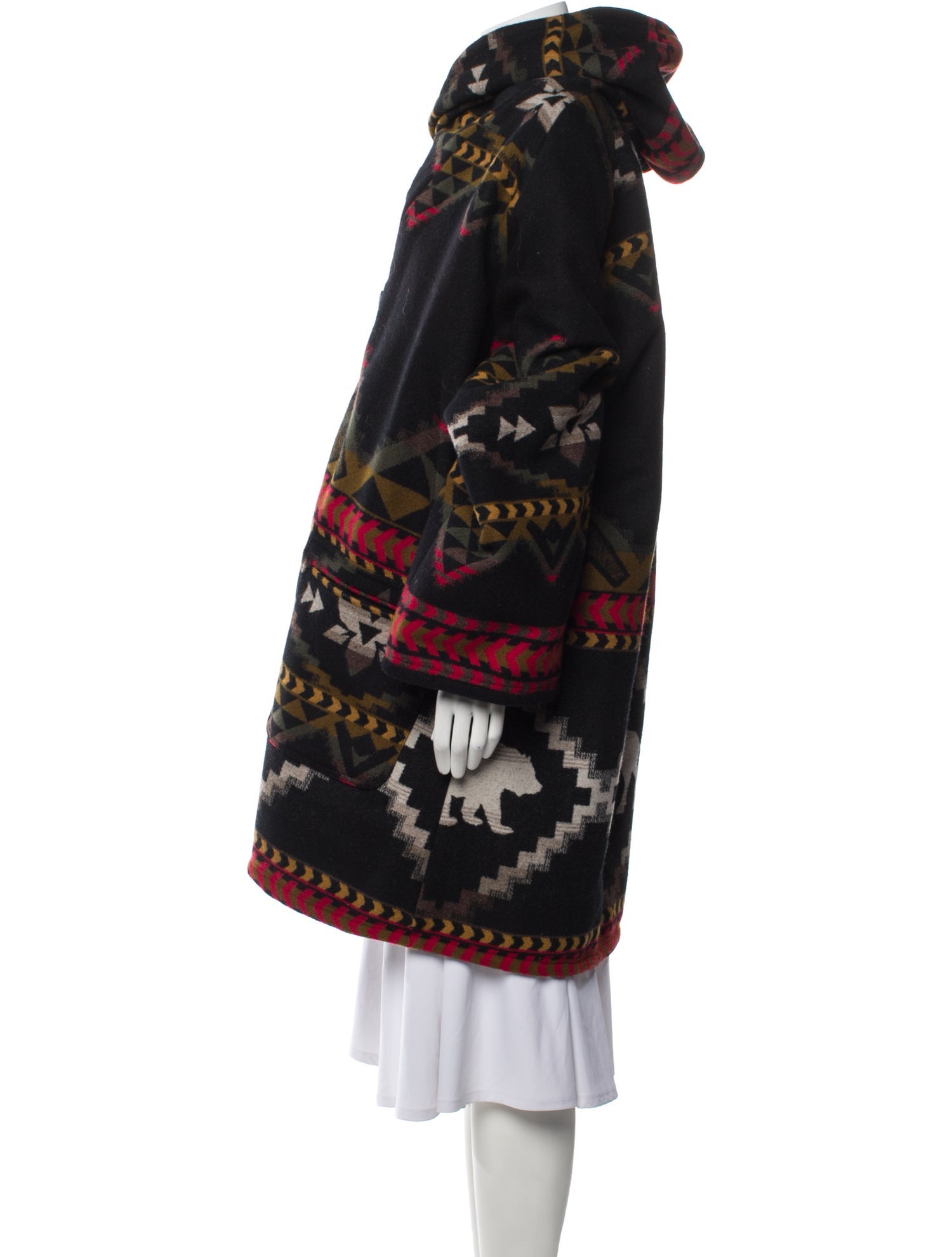 Lindsey Thornburg Wool Printed Coat