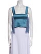 Lindsey Thornburg Square Neckline Sleeveless Crop Top