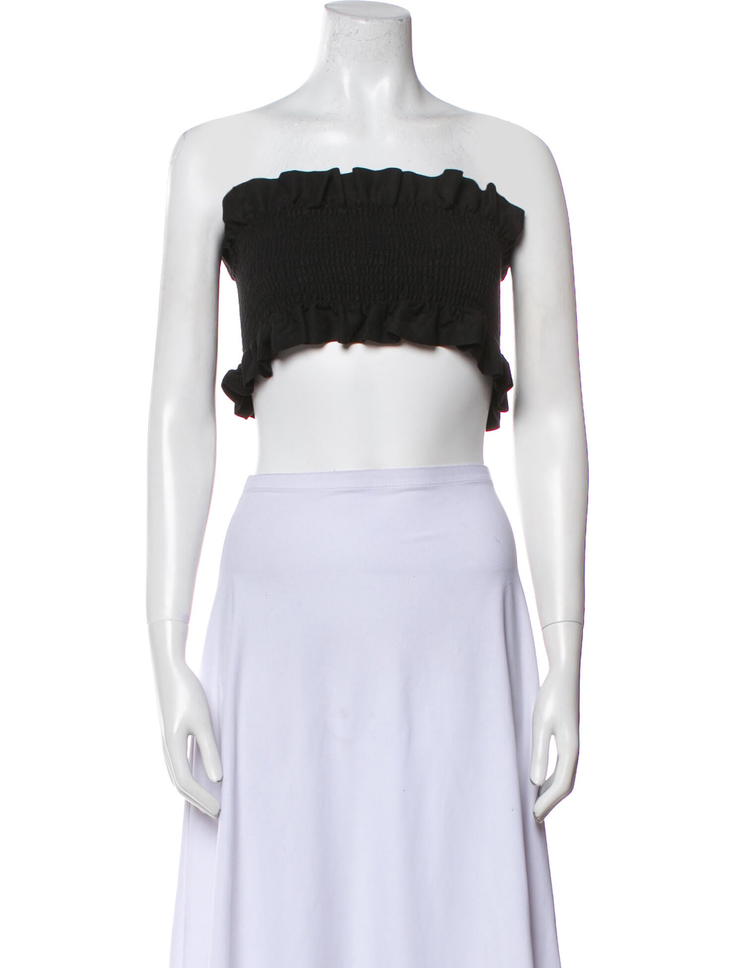 Lindsey Thornburg Strapless Crop Top
