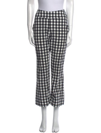 Lindsey Thornburg Plaid Print Wide Leg Pants