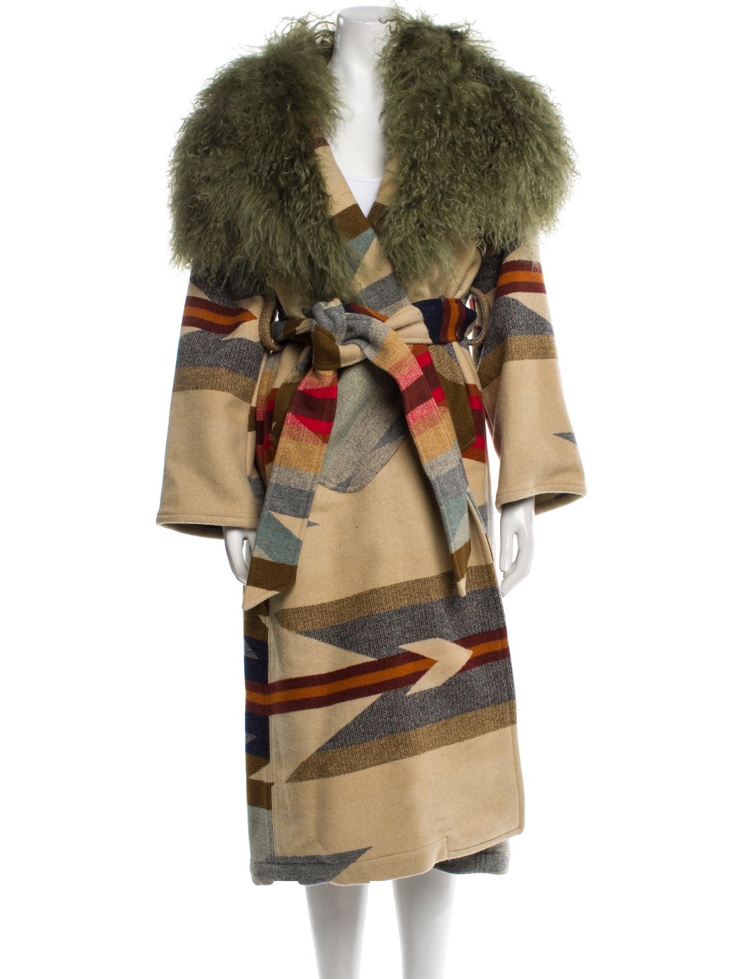 Lindsey Thornburg Silk Printed Trench Coat
