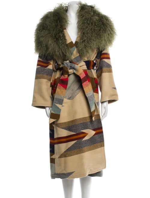 Lindsey Thornburg Silk Printed Trench Coat