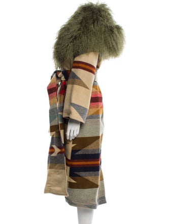 Lindsey Thornburg Silk Printed Trench Coat