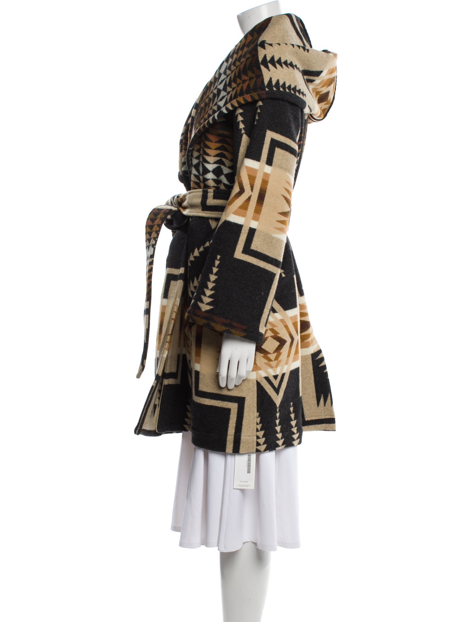 Lindsey Thornburg Wool Printed Coat